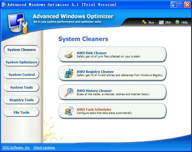 Advanced Windows Optimizer Screenshot